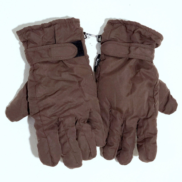 THINSULATE 40 Grams Heavy Winter Women's Brown Gloves S/M - Picture 2 of 5